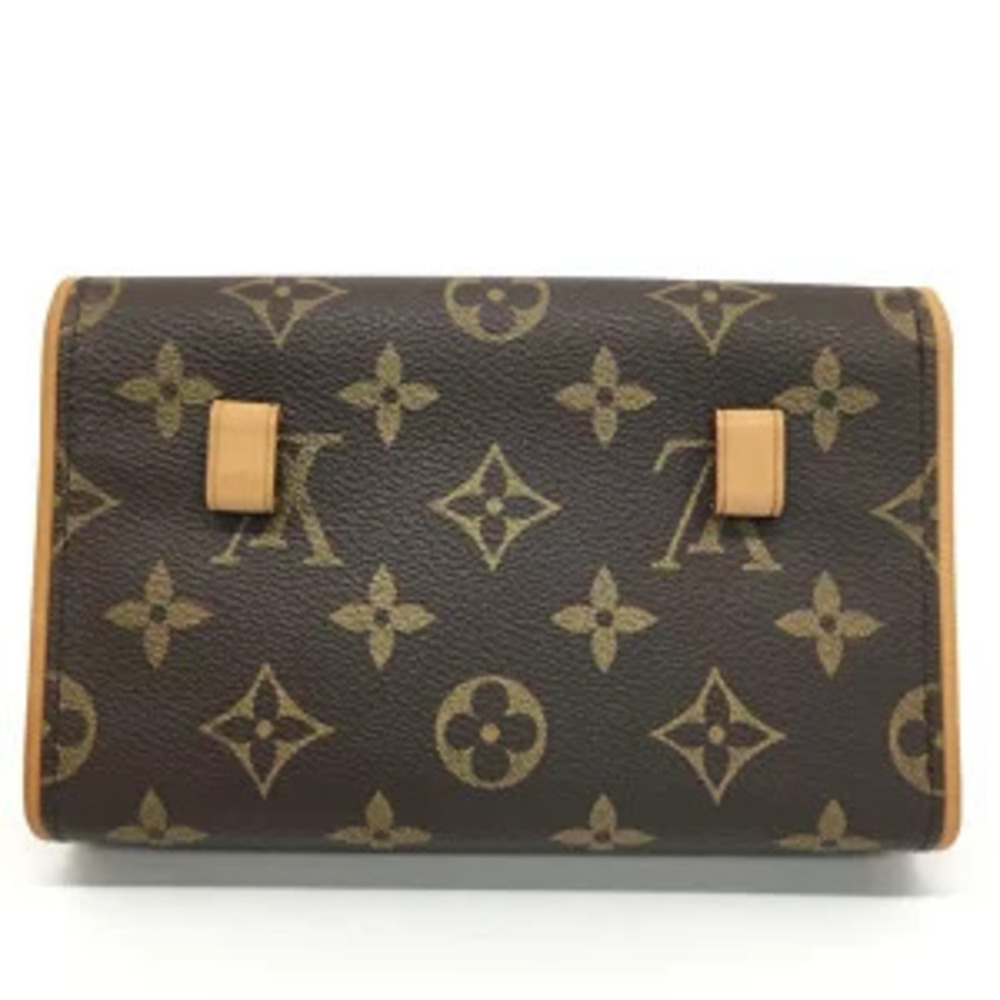 Louis Vuitton Monogram Strap Waist Pochette Bag Florentine Brown